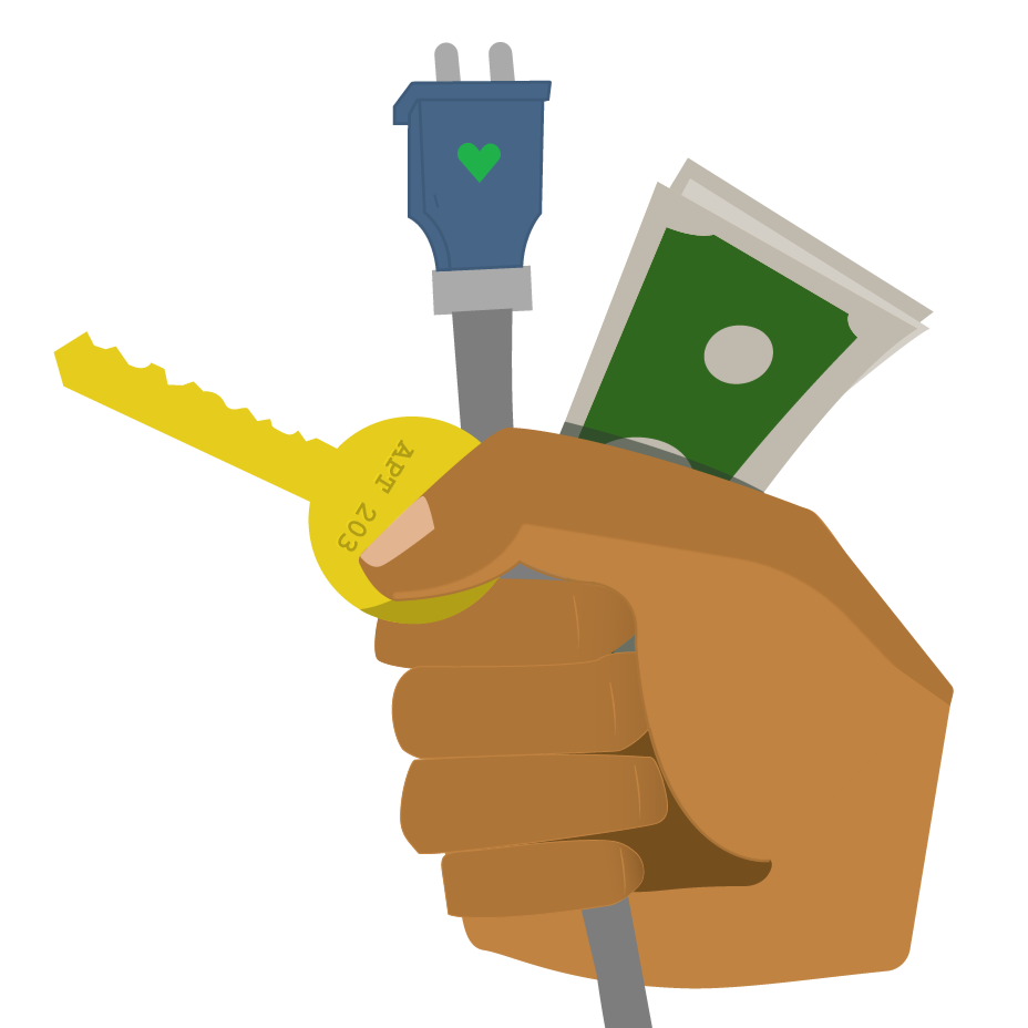 Green background with two yellow sunbursts and text.